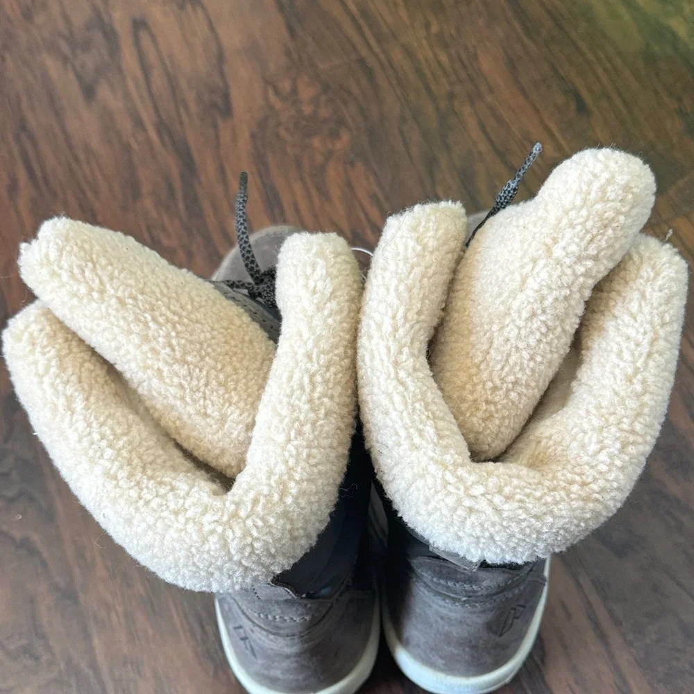 Alpine Design NEW Leather Gray Winter Waterproof Boots, Women’s Size 8.5 - Picture 7 of 16